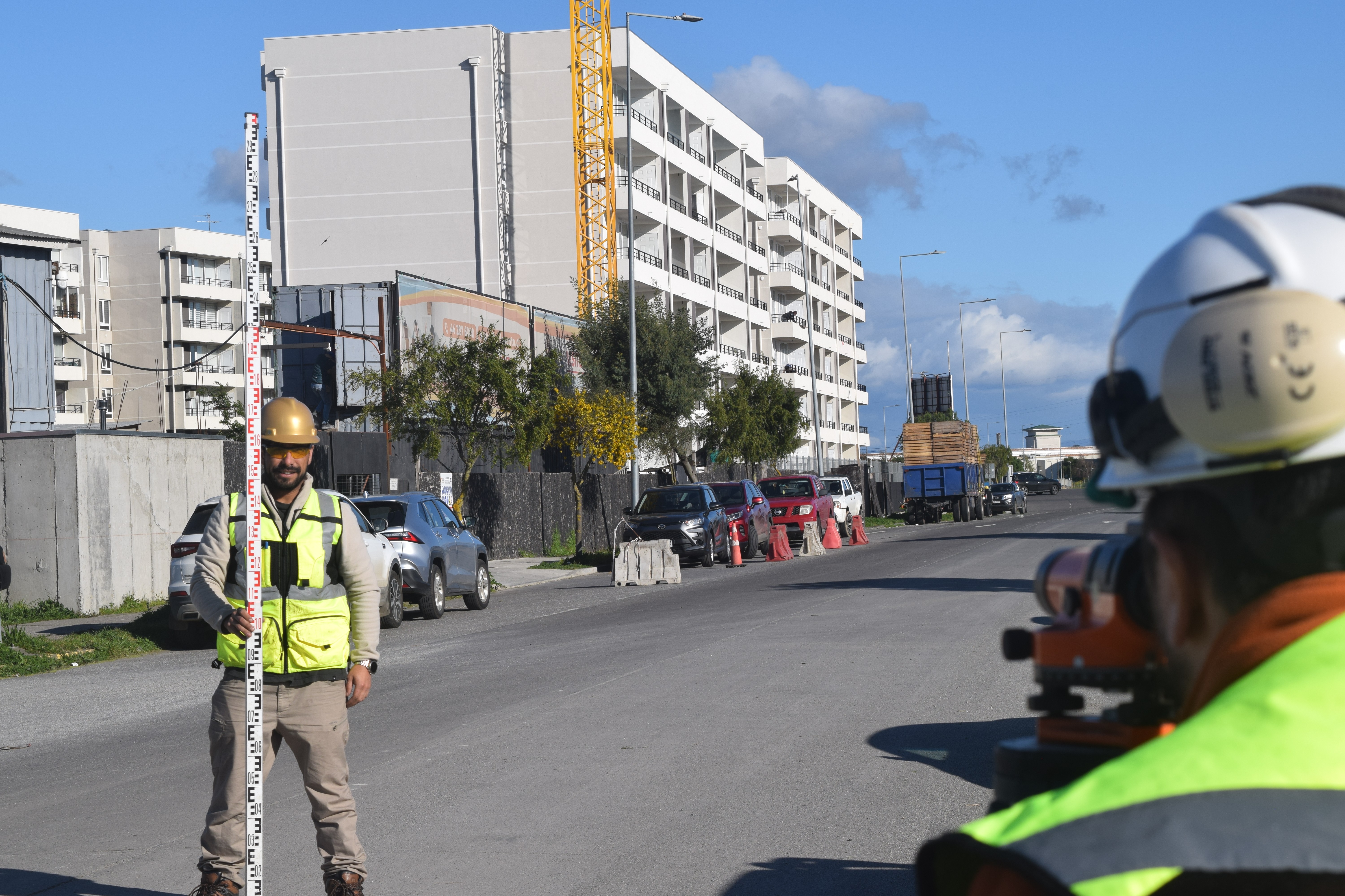 Instalación mallas edificio
